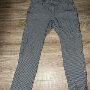 Old navy checkered pixie high rise work pant